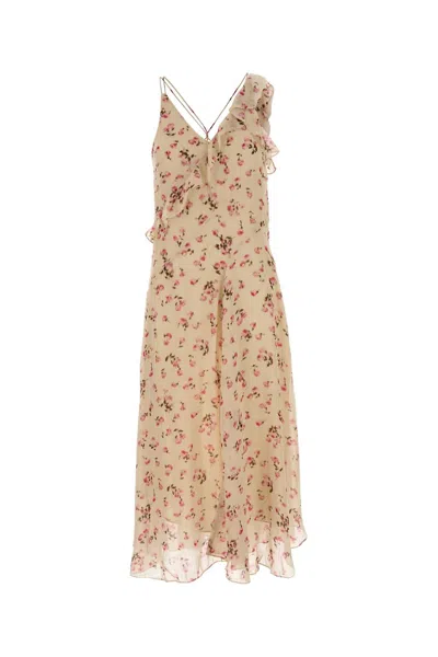 Isabel Marant Étoile Isabel Marant Etoile Printed Muslin Luxie Mini Dress In Neutral
