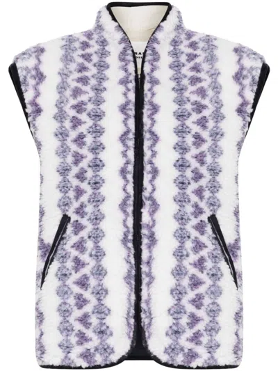 Isabel Marant Étoile Isabel Marant Etoile Printed Reversible Vest In Multi