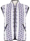 Isabel Marant Étoile Marant Etoile Printed Reversible Vest In Neutral