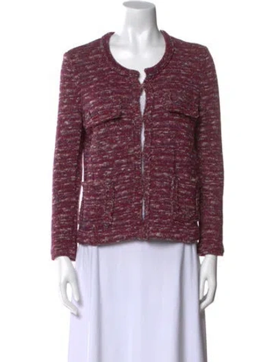 Pre-owned Isabel Marant Étoile Printed Scoop Neck Sweater In Red