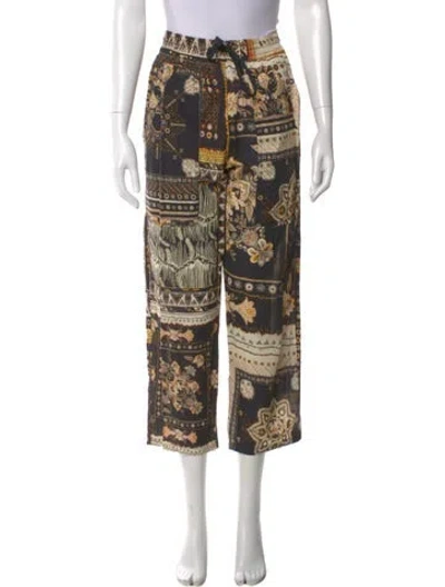Pre-owned Isabel Marant Étoile Printed Straight Leg Pants In Multi