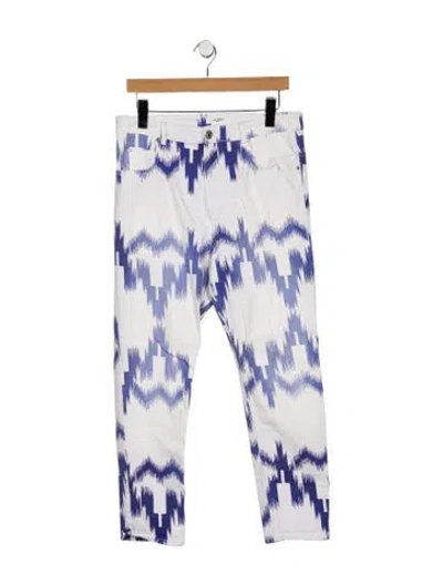 Pre-owned Isabel Marant Étoile Printed Straight Leg Pants In Multi