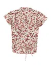 Isabel Marant Étoile Printed Stretch Viscose Juvia Top In 23ec