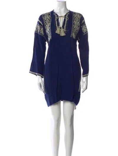 Pre-owned Isabel Marant Étoile Printed Tie Neck Tunic
