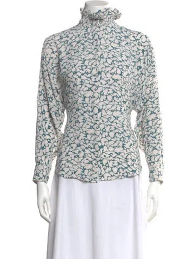 Pre-owned Isabel Marant Étoile Printed Turtleneck Blouse In Multi