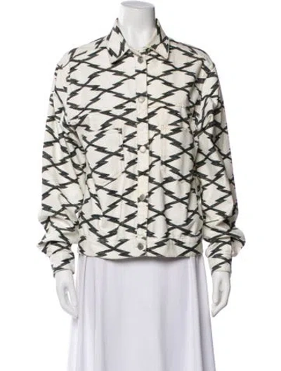 Pre-owned Isabel Marant Étoile Printed Utility Jacket In Neutral