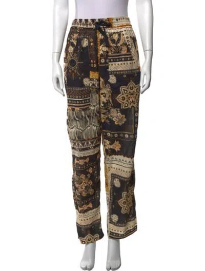 Pre-owned Isabel Marant Étoile Printed Wide Leg Pants In Multicolor