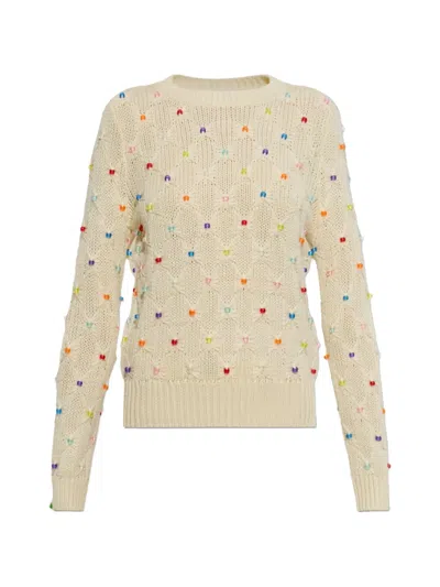 Isabel Marant Étoile Priyanka Bead-embellished Sweater In Neutral