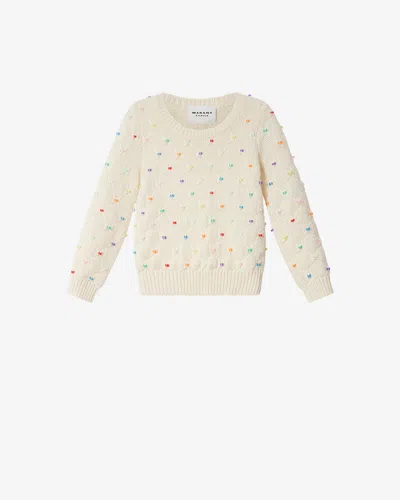 Isabel Marant Étoile Priyanka Pullover In Ecru-multicolore