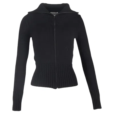 Isabel Marant Étoile Prunella Ribbed Cardigan In Black Wool