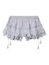 Isabel Marant Étoile Puria Ruffled Shorts In Blue