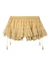 Isabel Marant Étoile Puria Ruffled Shorts In Yellow