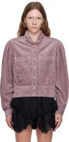 Isabel Marant Étoile Women's Rashane Corduroy Bomber Jacket In 86lc Lilac