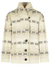 Isabel Marant Étoile 'quayla' Beige Cotton Blend Jacket In Neutral