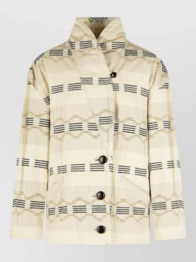 Isabel Marant Étoile Quayla Cotton Blend Jacket Patterned In Multi