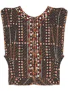 Isabel Marant Étoile Isabel Marant Etoile 'cerza' Black Cotton Vest In Black  