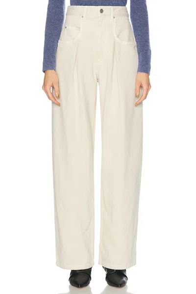 Isabel Marant Étoile Rachelle Wide Leg In Ecru