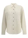 Isabel Marant Étoile Raquel Double-pocket Button-front Shirt In Neutral