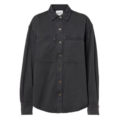 Isabel Marant Étoile Isabel Marant Etoile Raquel Faded Jersey Shirt In Black