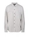 Isabel Marant Étoile Relaxed Fit Jersey Shirt With Dropped Shoulder In White