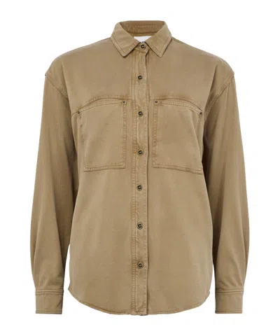 Isabel Marant Étoile Raquel Long-sleeved Shirt In Green