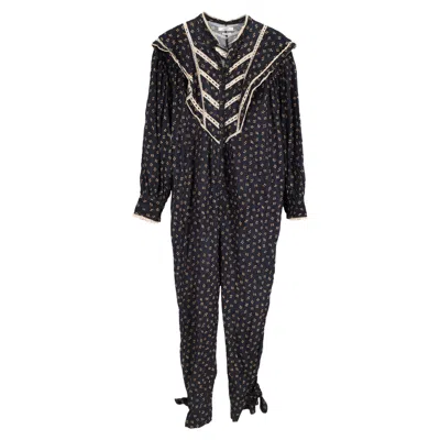 Isabel Marant Étoile Realia Jumpsuit In Floral Print Cotton In Grey
