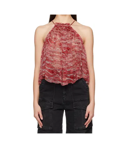 ISABEL MARANT ÉTOILE RED AKILA CAMISOLE