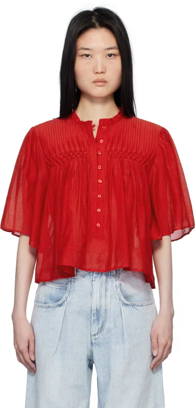 Isabel Marant Étoile Red Destiny Blouse