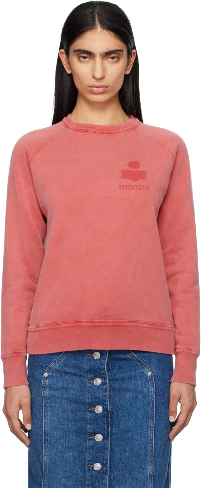 Isabel Marant Étoile Red Milla Sweatshirt In Coral