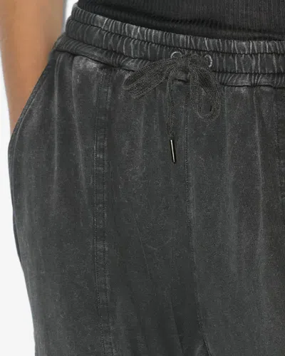 Isabel Marant Étoile Viamao High-rise Cotton Pants In Grey