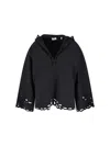Isabel Marant Étoile Sleeve Hooded Cropped Cut-out Pockets In Black