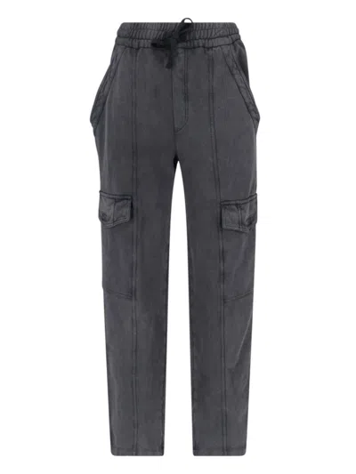 Isabel Marant Étoile Relaxed Fit Gray Cotton Sport Pants