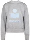 Isabel Marant Étoile Relaxed Fit Grey Sweater With Contrasting Logo In Gray