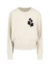 Isabel Marant Étoile Relaxed Fit Knit Sweater With Ribbed Details In White