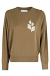 Isabel Marant Étoile Relaxed Fit Long Sleeve Jersey Top With Ribbed Details In Neutral