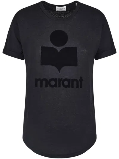 Isabel Marant Étoile Relaxed-fit T-shirt With Logo Design In Black