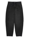 Isabel Marant Étoile Relaxed Fit Trousers With Classic Five-pocket Design In Black