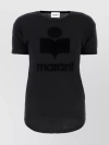 Isabel Marant Étoile Marant Etoile Zewel T Shirt With Flocked Logo In Black