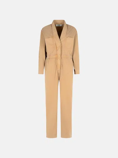 Isabel Marant Étoile 'remady' Brown Cotton Jumpsuit