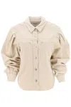 Isabel Marant Étoile Renata Balloon-sleeved Overshirt In Corduroy
