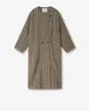 Isabel Marant Étoile Renee Checked Button Coat In Multi
