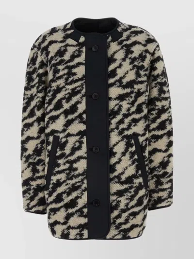 ISABEL MARANT ÉTOILE REVERSIBLE WOOL BLEND EMBROIDERED JACKET