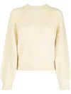 Isabel Marant Étoile Ribbed-knit Jumper In Gelb