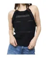Isabel Marant Étoile Araliane Fringed Macrame Top In Black