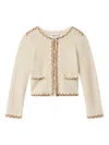 Isabel Marant Étoile Rochelle Trim-detail Cardigan In Neutral