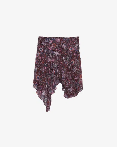 Isabel Marant Étoile Berenicia Skirt In Burgundy