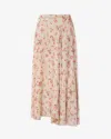 Isabel Marant Étoile Lycia Floral-pattern Midi Skirt In Green