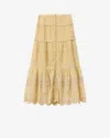 Isabel Marant Étoile Paoline Tiered Maxi Skirt In Neutral