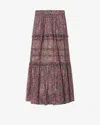 Isabel Marant Étoile Volomia Ruffled Maxi Skirt In Red