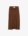 Isabel Marant Étoile Zoan Midi Skirt In Brown